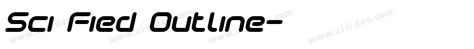 Sci Fied Outline字体转换